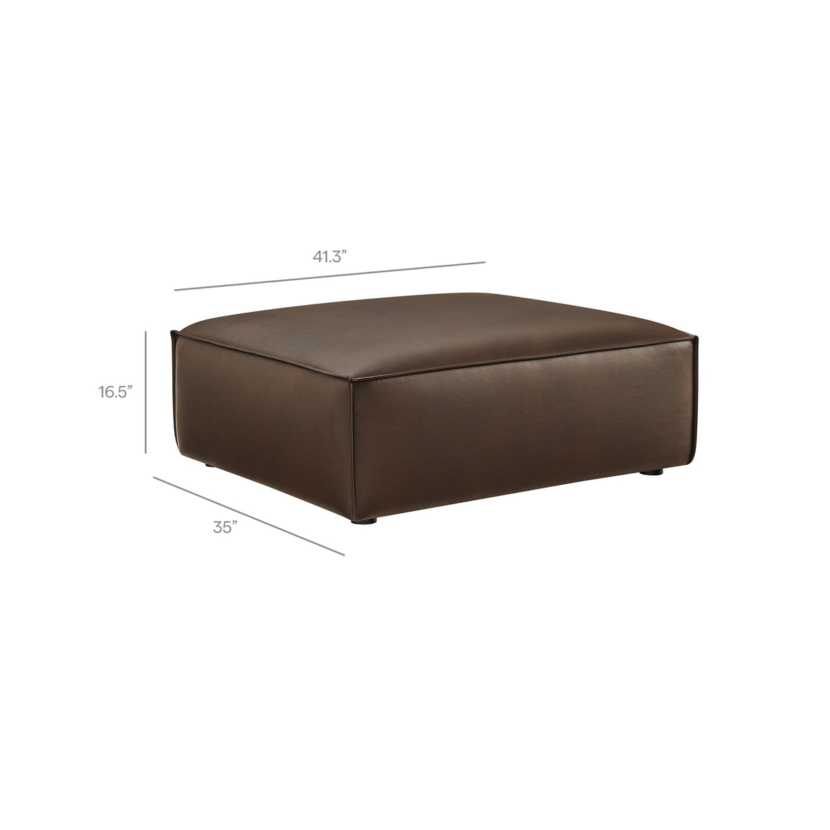 Restore Vegan Leather Modular Ottoman by Modway