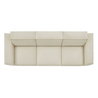 Restore 3-Piece Performance Fabric Upholstered Modular Sofa Set by Modway