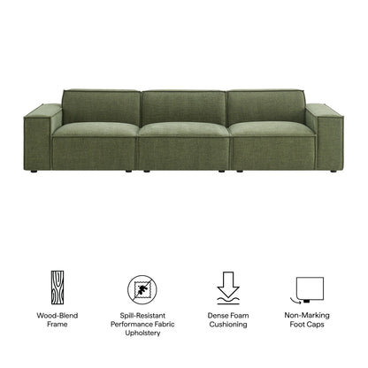 Restore 3-Piece Performance Fabric Upholstered Modular Sofa Set by Modway