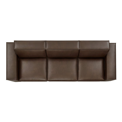 Restore 3-Piece Vegan Leather Modular Sofa Set by Modway