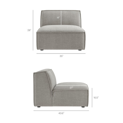 Restore 6-Piece Performance Fabric Upholstered U-Shaped Sectional Sofa by Modway