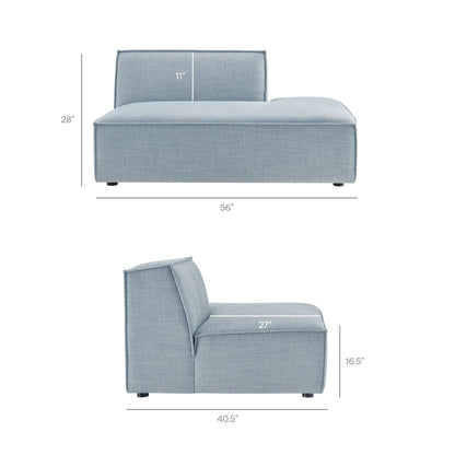 Restore 6-Piece Performance Fabric Upholstered U-Shaped Sectional Sofa by Modway