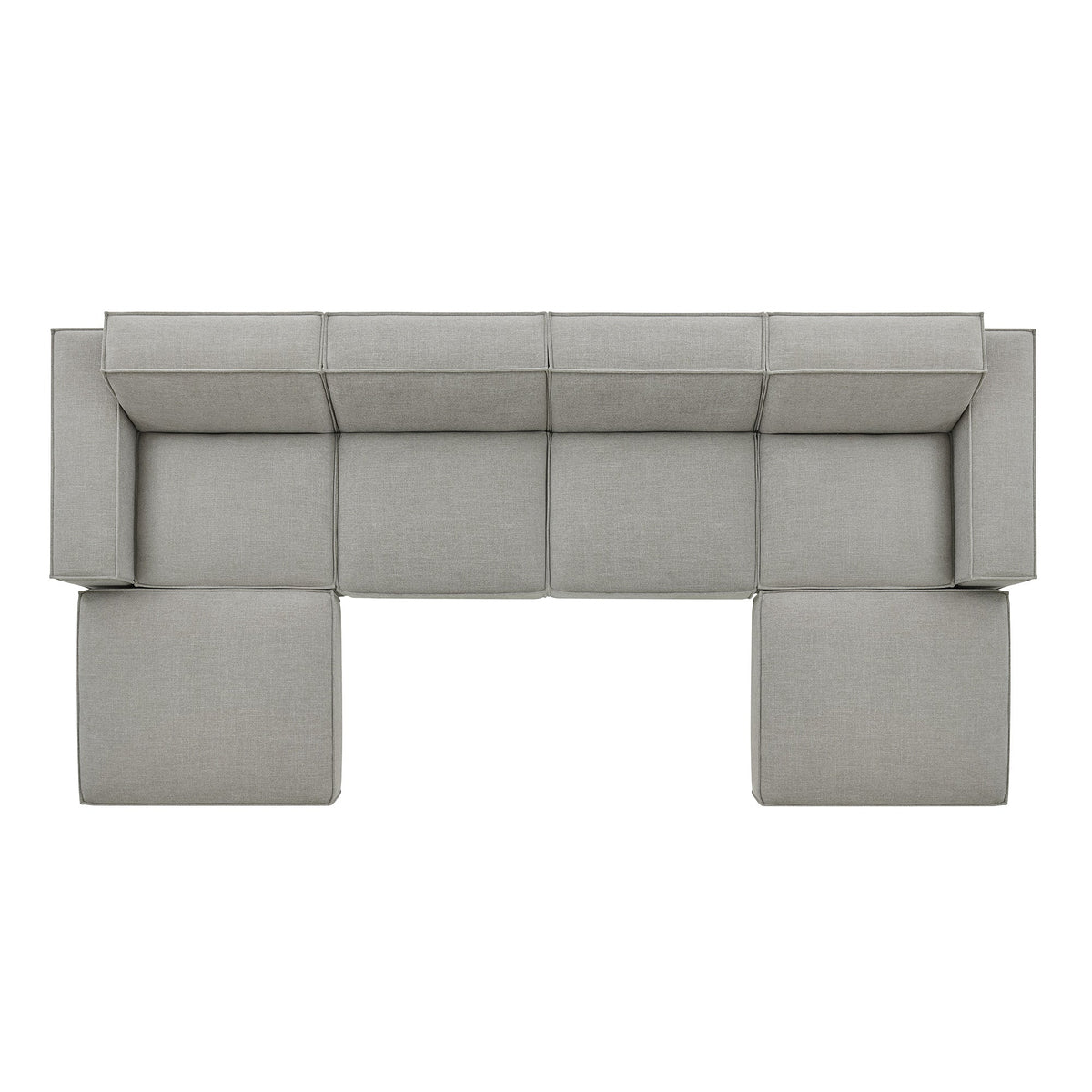 Restore 6-Piece Performance Fabric Upholstered Modular Sectional Sofa by Modway