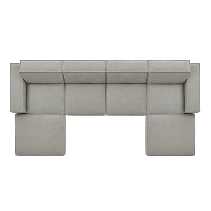 Restore 6-Piece Performance Fabric Upholstered Modular Sectional Sofa by Modway