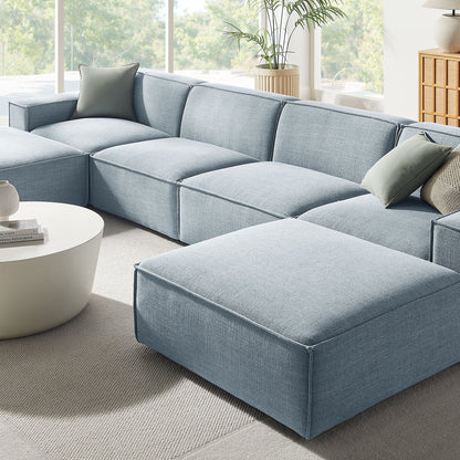 Restore 6-Piece Performance Fabric Upholstered Modular Sectional Sofa by Modway