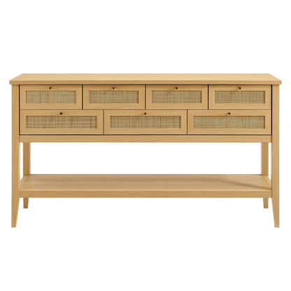 Soma 62 Inch Rattan Console Table by Modway