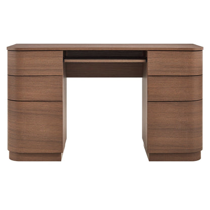 Mirae 55" 6-Drawer Curved Office Desk by Modway