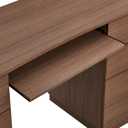 Mirae 55" 6-Drawer Curved Office Desk by Modway