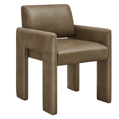Daven Vegan Leather Dining Armchair by Modway