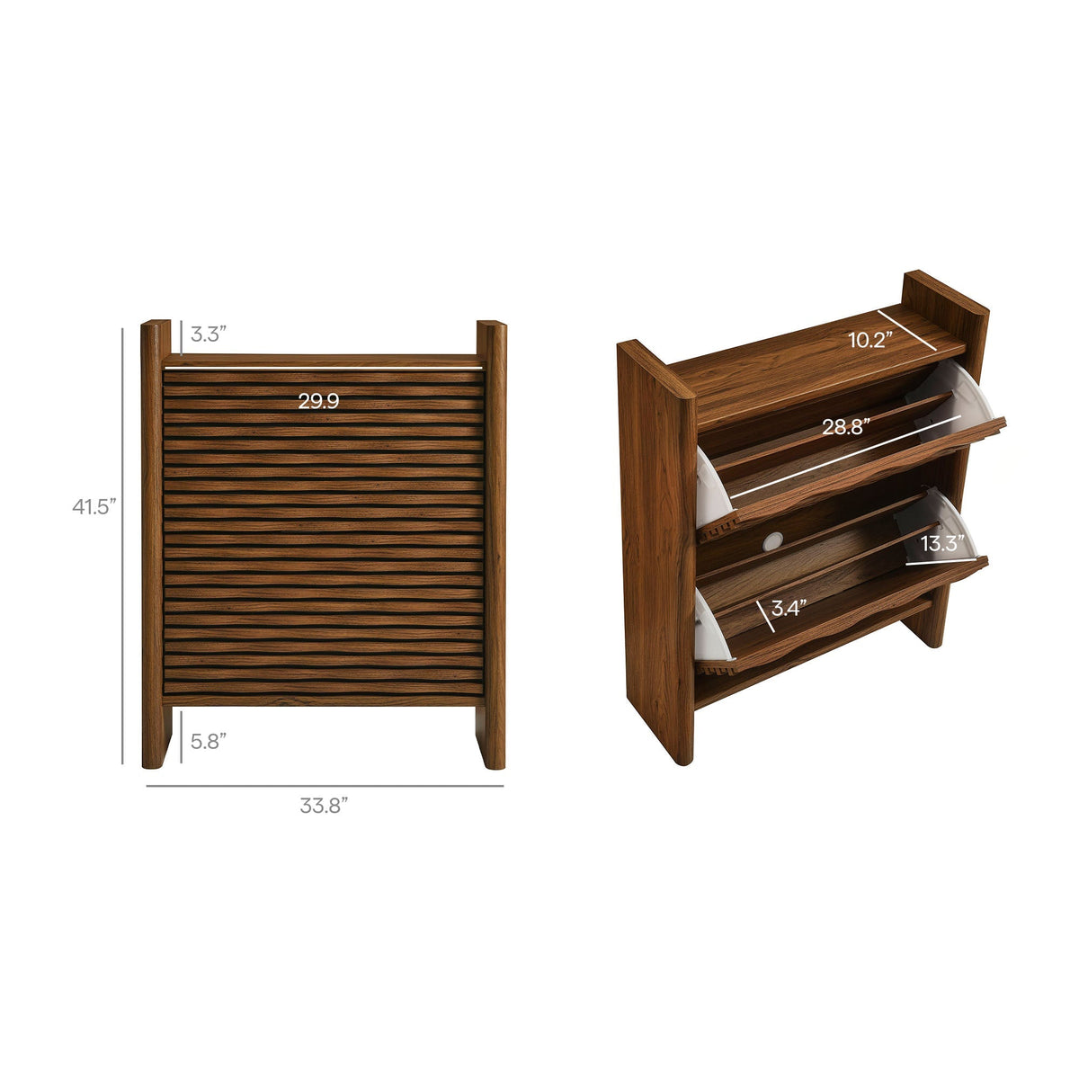 Emric Wave Shoe Cabinet by Modway