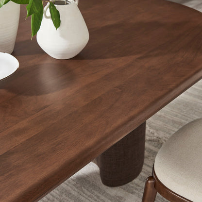 Enric 84 Inch Mango Wood Oval Dining Table by Modway