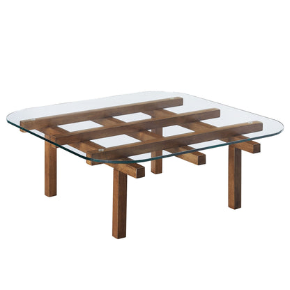Isby 35 Inch Tempered Glass Coffee Table by Modway