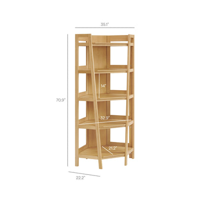 Bixby 71 Inch Corner Bookshelf by Modway