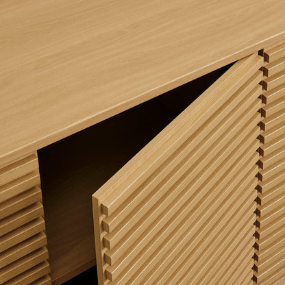 Render 4-Door Fluted Sideboard Cabinet TV Stand by Modway