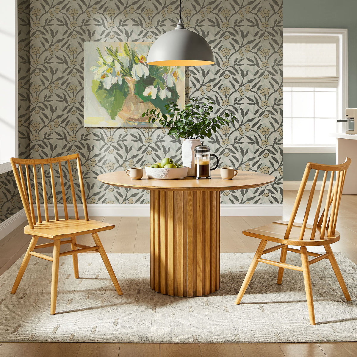 Alvar Spindle Back Dining Side Chairs Set of 2 by Modway