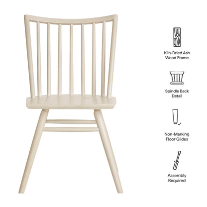 Alvar Spindle Back Dining Side Chairs Set of 2 by Modway