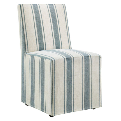 Tessera Striped Slipcovered Dining Side Chair by Modway