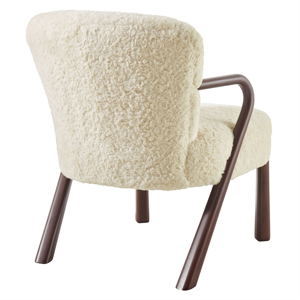 Arden Faux Shearling Accent Armchair by Modway