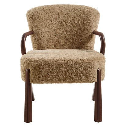 Arden Faux Shearling Accent Armchair by Modway