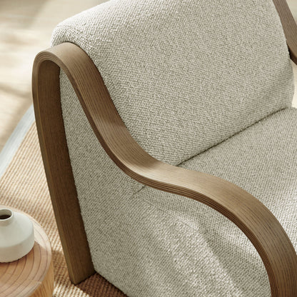 Atrium Lattice Boucle Accent Armchair by Modway