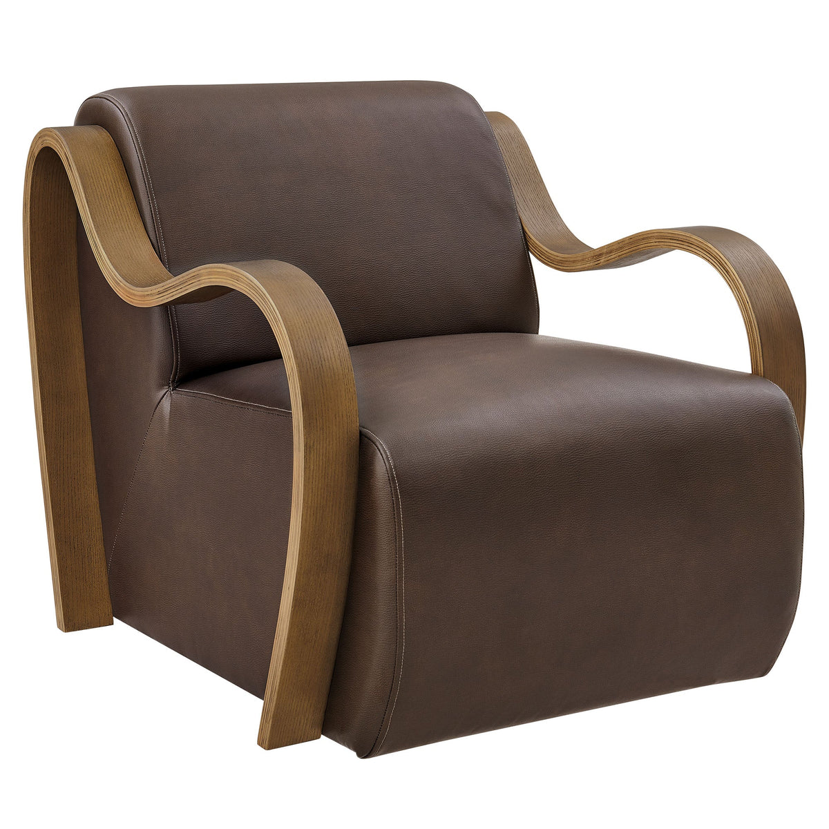 Atrium Vegan Leather Accent Armchair by Modway