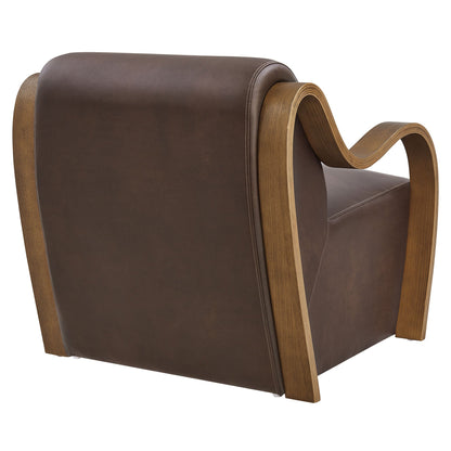 Atrium Vegan Leather Accent Armchair by Modway