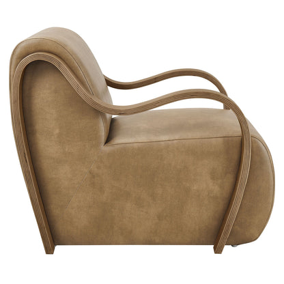 Atrium Vegan Leather Accent Armchair by Modway