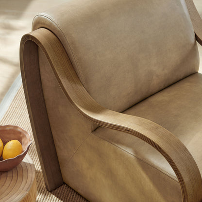 Atrium Vegan Leather Accent Armchair by Modway