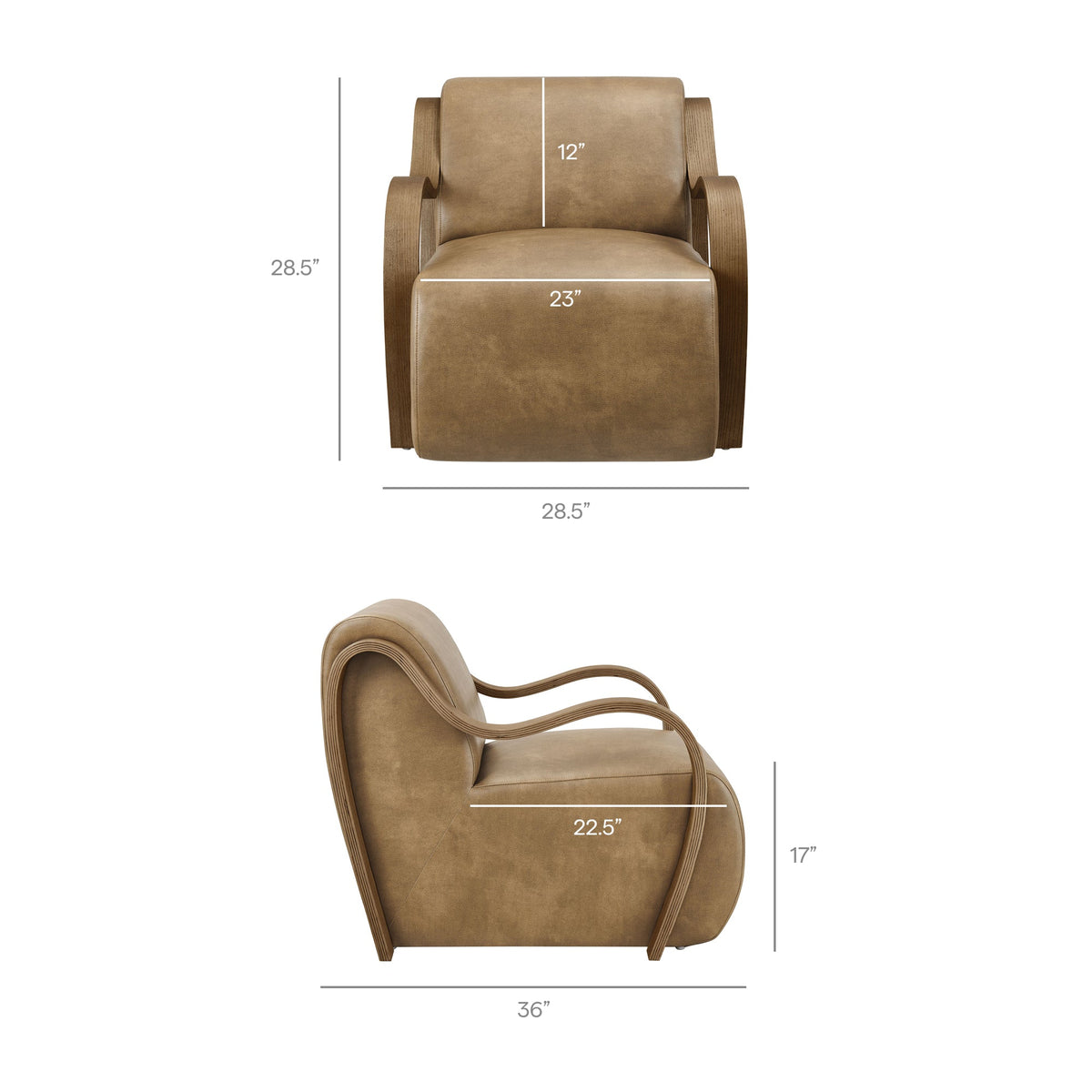 Atrium Vegan Leather Accent Armchair by Modway