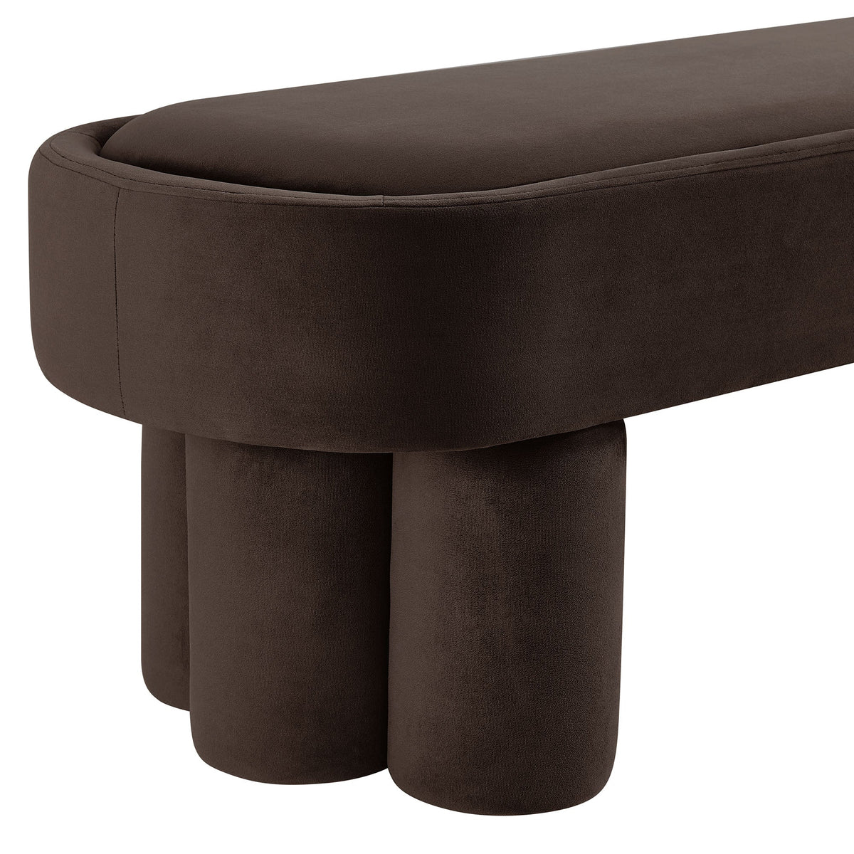 Mossi Oval Performance Velvet Accent Bench by Modway
