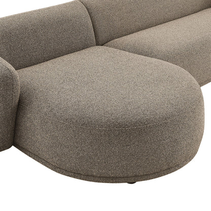 Monica 2 Piece Left Facing Boucle Fabric Modular Sofa with Chaise by Modway