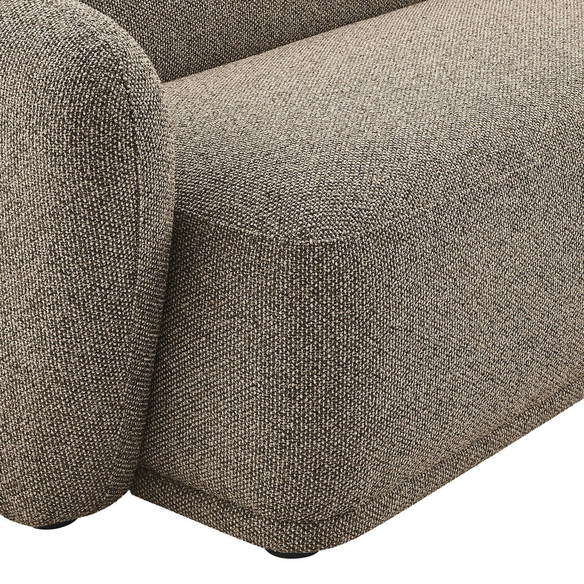 Monica 2 Piece Right Facing Boucle Fabric Modular Sofa with Chaise by Modway
