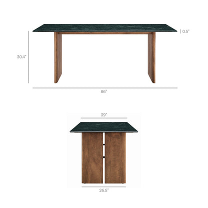 Amistad 86 Inch Marble Dining Table by Modway