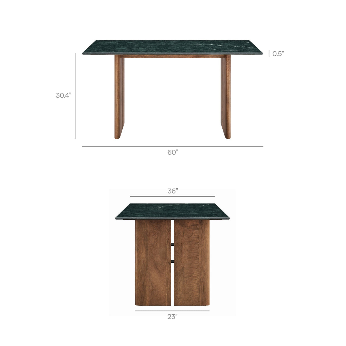Amistad 60 Inch Marble Dining Table by Modway