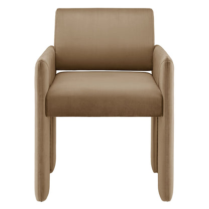 Daven Stain-Resistant Performance Velvet Dining Armchair by Modway