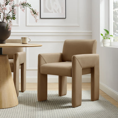 Daven Stain-Resistant Performance Velvet Dining Armchair by Modway