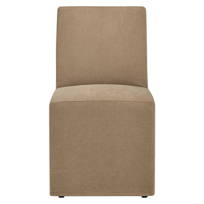 Tessera Upholstered Linen-Blend Slipcovered Dining Chair by Modway