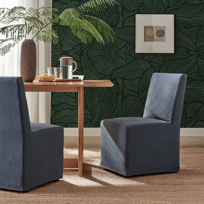 Tessera Upholstered Linen-Blend Slipcovered Dining Chair by Modway