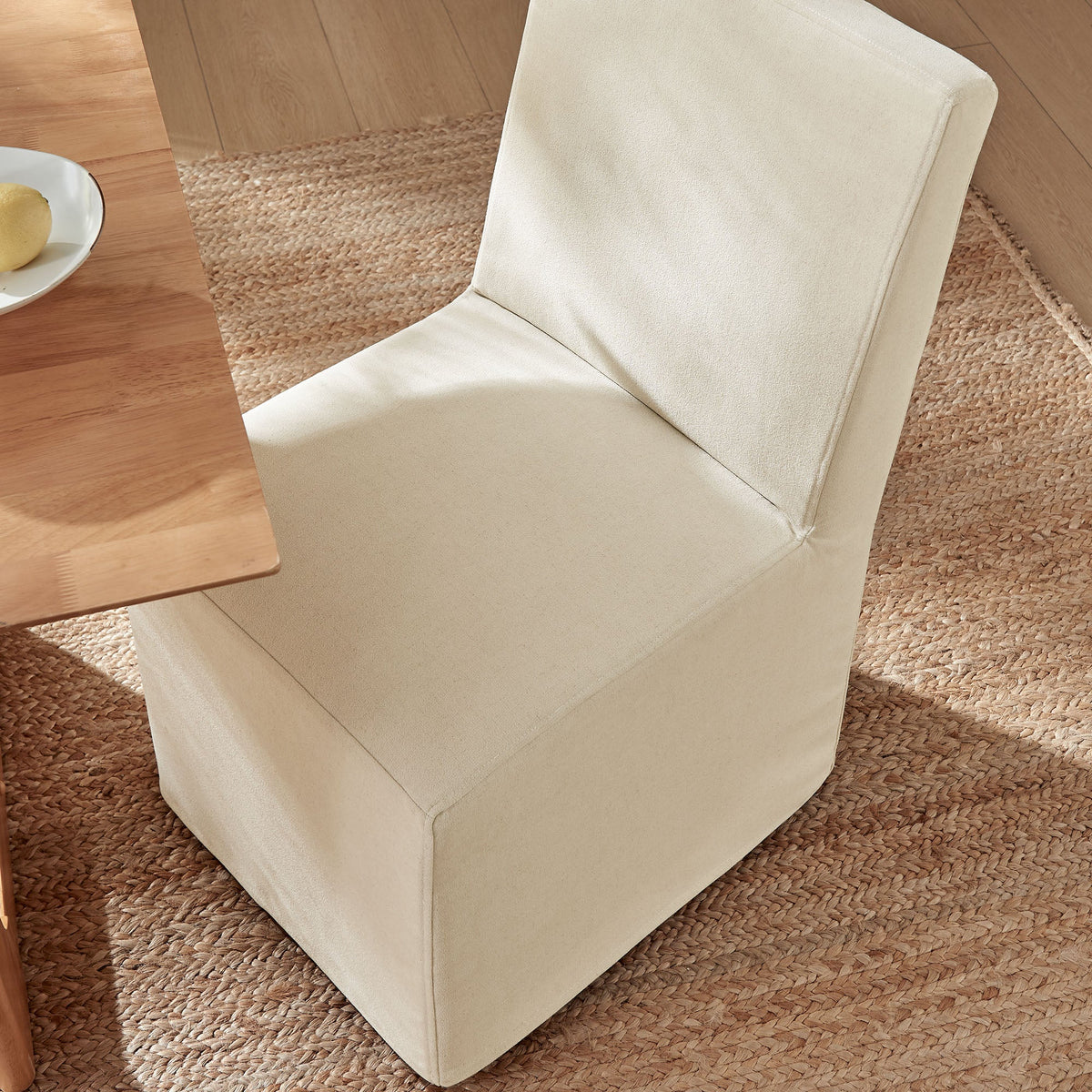 Tessera Upholstered Linen-Blend Slipcovered Dining Chair by Modway