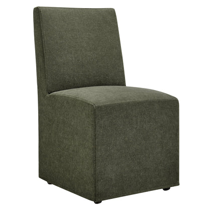 Tessera Upholstered Linen-Blend Slipcovered Dining Chair by Modway