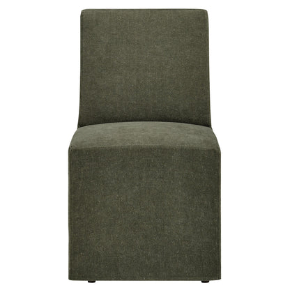 Tessera Upholstered Linen-Blend Slipcovered Dining Chair by Modway