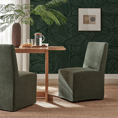 Tessera Upholstered Linen-Blend Slipcovered Dining Chair by Modway