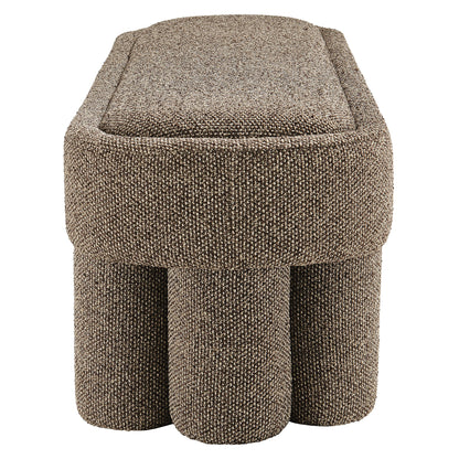 Mossi 52-Inch Oval Boucle Fabric Bench by Modway