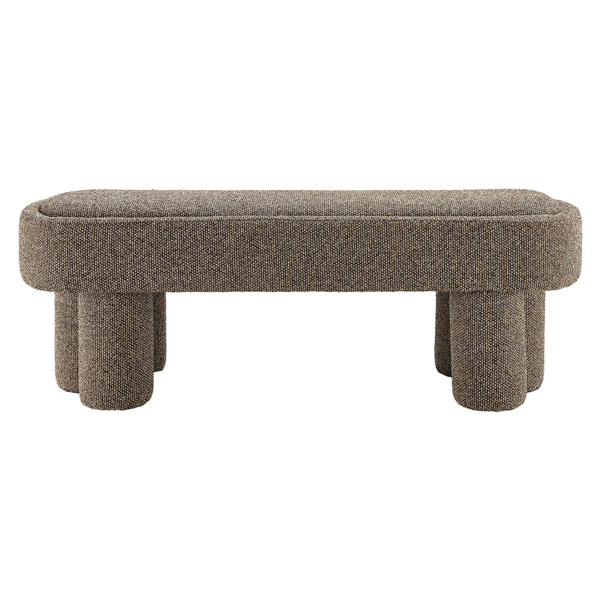 Mossi 52-Inch Oval Boucle Fabric Bench by Modway