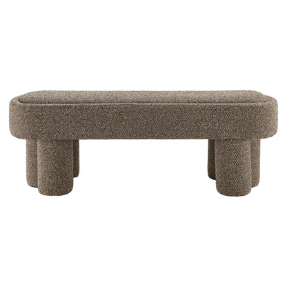 Mossi 52-Inch Oval Boucle Fabric Bench by Modway