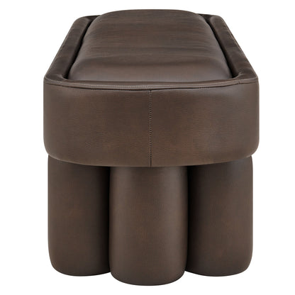 Mossi 52-Inch Oval Vegan Leather Bench by Modway
