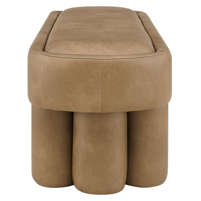 Mossi 52-Inch Oval Vegan Leather Bench by Modway
