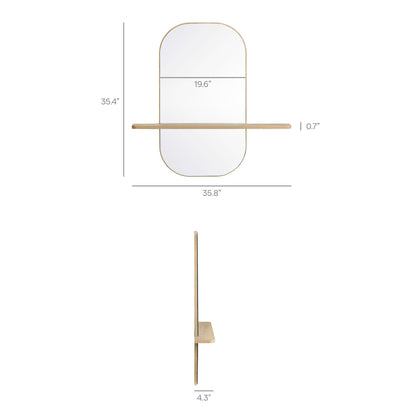 Solstice Large Oval Mirror by Modway