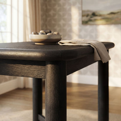 Alvia Rectangular 60" Oak Wood Bar Table by Modway