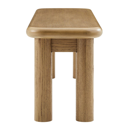 Alvia 58" Oak Wood Bench by Modway